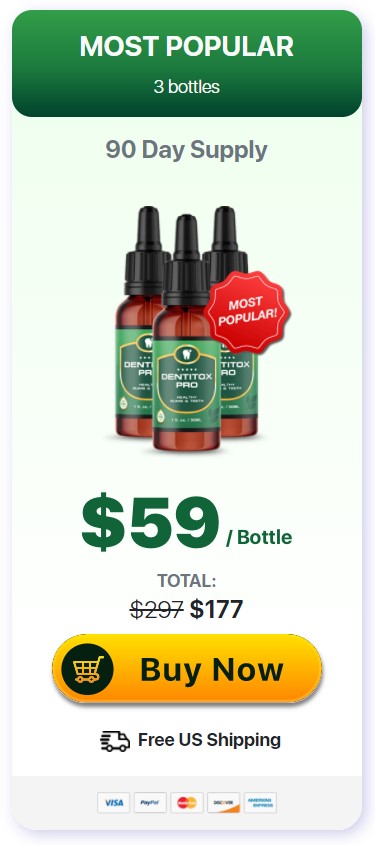 Buy Dentitox Pro 3 Bottles